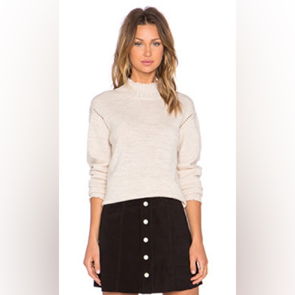 AG x Alexa Chung Wool Turtleneck Sweater